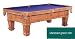Gulliver Solid Maple 8 foot Pool Table - Honey Finish - Green Felt