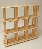 Produkt-Bild: Hergestellt f&uuml;r DEMA Holzregal 9 F&auml;cher BxTxH 113x27x110
