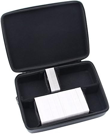 YaPear Hard Case for Cards Against Humanity Card Game with 4 Moveable Dividers, Large (Stripe, Black)