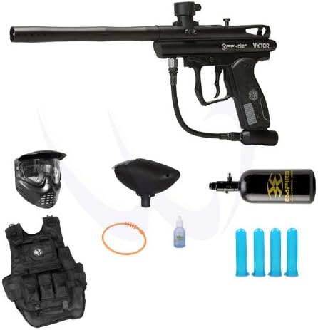 Kingman Spyder 2012 Victor Marker - Diamond Black HPA N2 Tactical Package