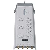 8-OUTLET Surge Suppressors with Coaxial Protection