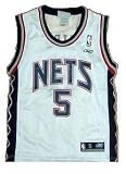 New Jersey Nets Jason Kidd Replica Adult White Jersey, Size= XX-Large