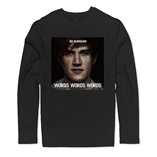 DF Man American Singer Words Bo Burnham T Shirt Black Printing