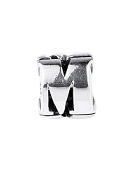 SilveRado (tm) SRM049 Sterling Silver Letter M Pandora Compatible Bead / Charm