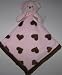 417KLw1fNoL. SL75  Baby Gear Pink with Brown Hearts Teddy Bear Lovey