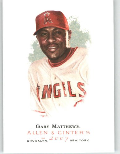 2007 Topps Allen and Ginter Mini #48 Gary Matthews SP - Los Angeles Angels (Short Print) (Baseball Cards)