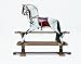Toys : Large Dapple grey Rocking horse on a safety stand