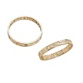10K Gold Footprints Sentiment Ring