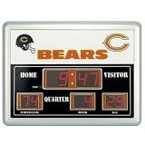 Chicago Bears NFL Scoreboard Clock Thermometer