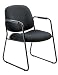 Global(R) Guest Chair, Tacker Fabric, Black