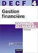 Gestion financi�re, DECF num�ro 4 : Corrig�s du manuel