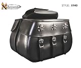 Waterproof Classic Triple Skull and Crossbones Motorcycle Saddlebags
