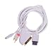 Nintendo Wii Scartkabel mit vergoldeten Steckern für das bestmögliche Bild Nintendo Wii Scartkabel mit vergoldeten Steckern für das bestmögliche Bild