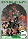 Rolando Blackman Autographed/Hand Signed Basketball Card (Dallas Mavericks) 1990 Hoops #82