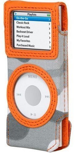 Belkin iPod nano 2G Canvas Holster (Gray Camouflage/Orange) F8Z127-CO
