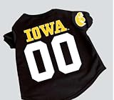 Officially Licensed by the NCAA - (University of Iowa) Iowa Hawkeyes Dog Football Jersey - Small