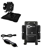 Sony Ericsson z250a Auto Bean Bag Dash Holder with Car Charger - Uses Gomadic TipExchange