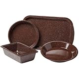 Granite Ware F0631-2 4-Piece Better Browning Bakeware Set, Brown