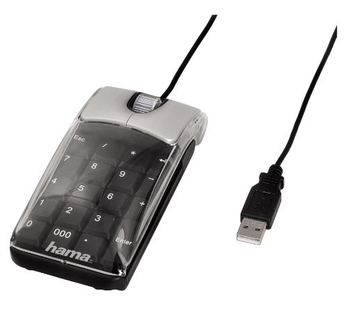 Hama 2in1 optische Maus schnurgebunden schwarz (inkl. Keypad) Preisvergleich