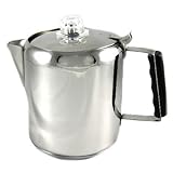 New Uniware 6-Cup Stainless Steel Coffee Percolator Pot, Stovetop Coffee Maker, Capsulated Base