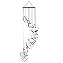 Red Carpet Studio 32 Inch  Spiral Wind Chimes w/Heart Chrystals