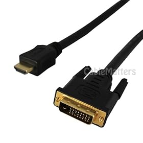 Cable Matters 35 ft High Speed HDMI to DVI-D Single Link 18+1 Pin CL3 Rated (For In-Wall Installation) Cable