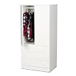 White 3-Drawer Wardrobe
