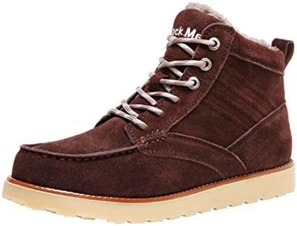 Rock Me Men's Baken NP Double Stitches Winter Plush High Top Snow Boot(8 D(M) US, Chocolate)