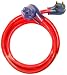 Conntek 14365 RV 30 Amp 10-Foot 10/3 Shiny Red Extension Cord Straight Blade