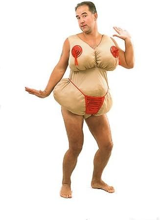 Dancing Fat Lady Men's Fancy Dress Costume - Bucks Night!