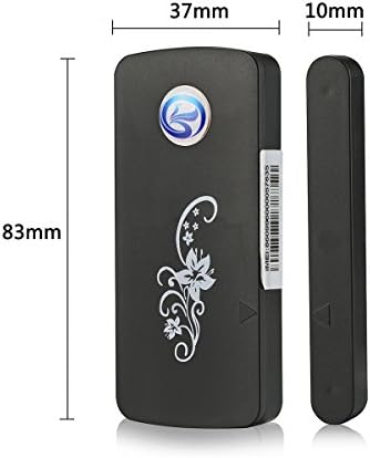 Mihappy GSM Magnetic Door Alarm Wireless Window Sensor Alarm Voice Detector Remote Control Anti-theft Burglar Black