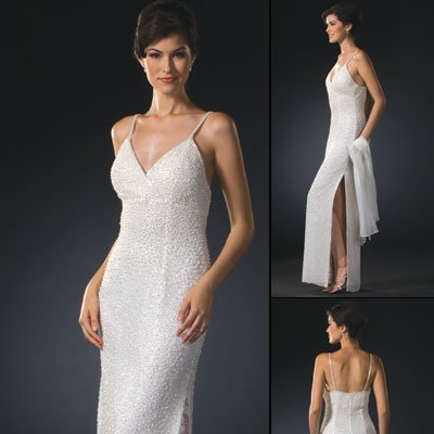 Ivory Beaded Evening Dress by Sean Collection - Best seller for Bridal, Wedding, Evening, Formal, Party (1944)