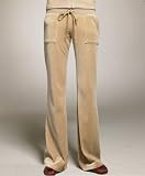JUICY COUTURE Velour - Juicy Couture Basic Velour Snap Pocket Cargo Pants CAMEL Neutral Khaki (2007 Arrival)