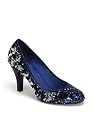 Blue Reversible Sequin High Heel Pump - 8