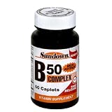 Sundown High Potency B-50 Complex, Time Release, 60 Caplets (Pack of 3)