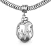 Loving Family® Sterling Silver Heart Charm Parents and 4 Children - Fits Pandora European Charm Bracelets