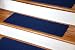 Dean Carpet Stair Treads 23" x 8" - Navy Blue - Set of 13