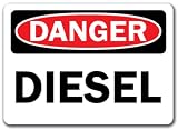 Danger Sign - Diesel - 10" x 14" OSHA Safety Sign