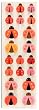 Martha Stewart Crafts Pink-Red Ladybug Stickers By The Package