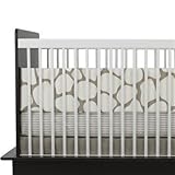 IMAGE OF Cobblestone Crib Bumper - Taupe by Oilo