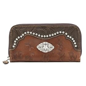 American West Round Up Ladies Zip-Around Wallet