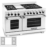 American Range 48 Inch Natural Gas Range With 4 Burners And Griddle
