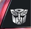 Transformers Autobot Vinyl Decal Sticker - Shiny Chrome