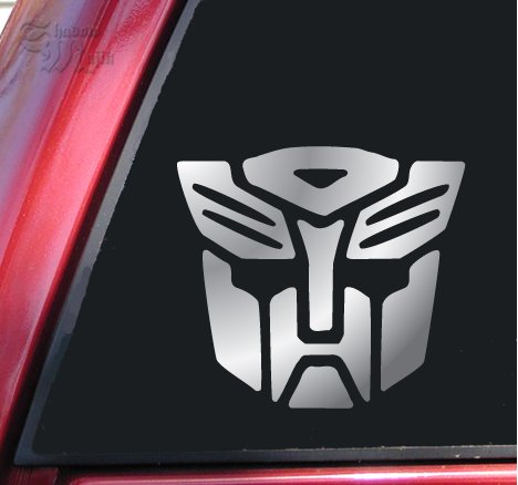 Transformers Autobot Vinyl Decal Sticker - Shiny Chrome