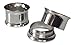 Lobal Domination Pair Surgical Steel Internally Threaded Double Flare Tunnels Plugs Earlets Gauge Pierced Body Jewelry