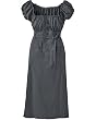 Poplin peasant dress