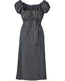 Poplin peasant dress
