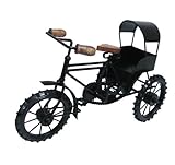 New Artistic Iron Metal Rickshaw Table Statue Cute Gift