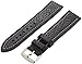 Hadley-Roma Men's 22mm Leather Watch Strap, Color:Black (Model: MSM894RA-220)
