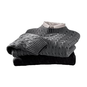 Cable Crewneck Lambswool Sweater